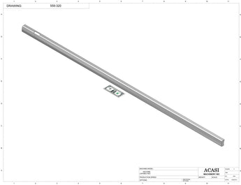Automatic plastic and metal bottle unscrambler machine with 48 inches bowl, model TruSort-48, Part 559-320, by Acasi Machinery Inc.