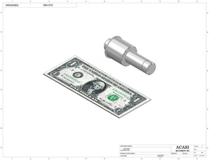 Automatic plastic and metal bottle unscrambler machine with 48 inches bowl, model TruSort-48, Part 560-070, by Acasi Machinery Inc.