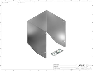 Automatic plastic and metal bottle unscrambler machine with 48 inches bowl, model TruSort-48, Part 587-060-V1.1, by Acasi Machinery Inc.