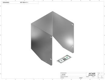 Automatic plastic and metal bottle unscrambler machine with 48 inches bowl, model TruSort-48, Part 587-060-V1.1, by Acasi Machinery Inc.