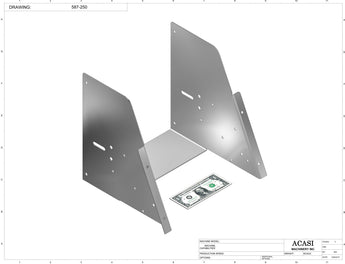 Automatic plastic and metal bottle unscrambler machine with 48 inches bowl, model TruSort-48, Part 587-250, by Acasi Machinery Inc.