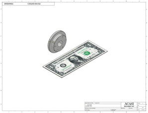 Automatic plastic and metal bottle unscrambler machine with 48 inches bowl, model TruSort-48, Part CS5200-09-032, by Acasi Machinery Inc.