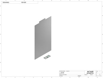 Automatic plastic and metal bottle unscrambler machine with 60 inches bowl, model TruSort-60, Part 559-580, by Acasi Machinery Inc.