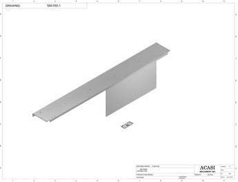 Automatic plastic and metal bottle unscrambler machine with 60 inches bowl, model TruSort-60, Part 569-050-1, by Acasi Machinery Inc.