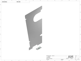 Automatic plastic and metal bottle unscrambler machine with 60 inches bowl, model TruSort-60, Part 569-280, by Acasi Machinery Inc.