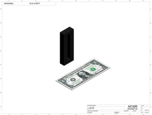 Automatic variable speed power straight bottle Conveyor, Component ELS-419677, by Acasi Machinery Inc.