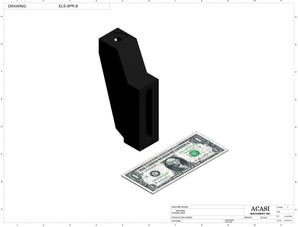 Automatic variable speed power straight bottle Conveyor, Component ELS-SPR.B, by Acasi Machinery Inc.