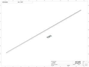 Automatic variable speed power straight bottle Conveyor, Component SLI-11957, by Acasi Machinery Inc.
