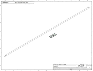 Automatic variable speed power straight bottle Conveyor, Component SOL-VG-J100-125T-500, by Acasi Machinery Inc.
