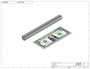 Automatic variable speed power straight bottle Conveyor, Part CV100-01-050, by Acasi Machinery Inc.