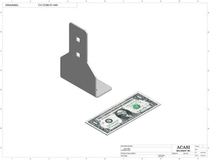 Automatic variable speed power straight bottle Conveyor, Parts CV-COM-01-040, by Acasi Machinery Inc.