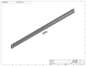Automatic variable speed power straight bottle Conveyor, Parts CV100-01-012, by Acasi Machinery Inc.