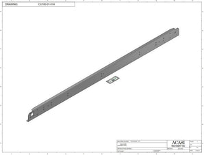 Automatic variable speed power straight bottle Conveyor, Parts CV100-01-014, by Acasi Machinery Inc.