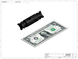 Automatic variable speed power straight bottle conveyor, Component SOL-13182, by Acasi Machinery Inc.