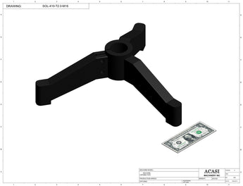 Automatic variable speed power straight bottle conveyor, Component SOL-410-T2.0-M16, by Acasi Machinery Inc.