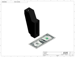 Automatic variable speed power straight bottle conveyor, Component SOL-VG-203L , by Acasi Machinery Inc.