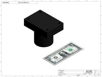 Automatic variable speed power straight bottle conveyor, Component SOL-VG-308-T2.0, by Acasi Machinery Inc.