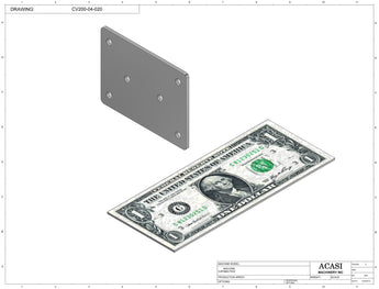Automatic  variable speed power straight, curve and custom bottle sanitary conveyor, Part CV200-04-020 by Acasi Machinery Inc., 