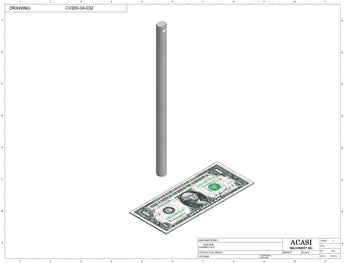Automatic  variable speed power straight, curve and custom bottle sanitary conveyor, Part CV200-04-032 by Acasi Machinery Inc., 