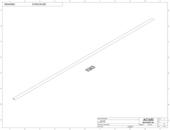 Automatic  variable speed power straight, curve and custom bottle sanitary conveyor, Parts CV200-04-026  by Acasi Machinery Inc., 