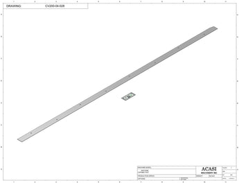 Automatic  variable speed power straight, curve and custom bottle sanitary conveyor, Parts CV200-04-028  by Acasi Machinery Inc., 