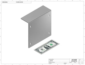 Automatic  variable speed power straight, curve and custom bottle sanitary conveyor, parts CV200-04-004  by Acasi Machinery Inc., 