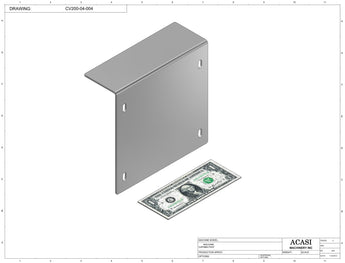 Automatic  variable speed power straight, curve and custom bottle sanitary conveyor, parts CV200-04-004  by Acasi Machinery Inc., 