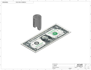 Inline Bottle Cap Tightener - Model TruCap Part CAI-10X-21-002E-A