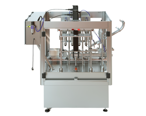 Single head chuck capper machine with vibratory type cap feeder, model ...