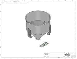Overflow Liquid Filler Part CEC-Cone Hopper By Acasi Machinery