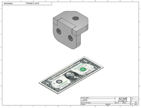 Waterfall cap feeder and sorter, model 810-000 V18, Part CF4400-01-041E, by Acasi Machinery Inc.