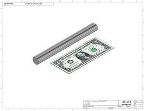 Automatic variable speed power straight bottle Conveyor, Parts CV-COM-01-026-DD, by Acasi Machinery Inc.