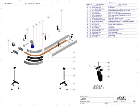 Curve Conveyor Parts