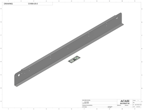Automatic variable speed power straight bottle Conveyor, Parts CV060-20-2, by Acasi Machinery Inc.