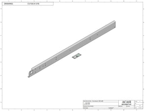 Automatic variable speed power straight bottle Conveyor, Parts CV130-01-016, by Acasi Machinery Inc.