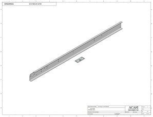Automatic variable speed power straight bottle Conveyor, Parts CV130-01-018, by Acasi Machinery Inc.