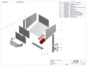 Centrifugal cap feeder, model CF 5200, Assy CF5200-05-V16, by Acasi Machinery Inc.