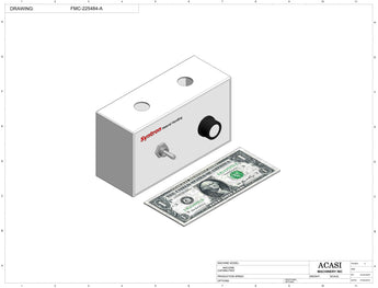 Centrifugal cap feeder, model CF 5200, Component FMC-225484-A, by Acasi Machinery Inc.