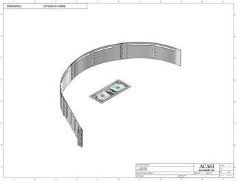 Centrifugal cap feeder, model CF 5200, Assy CF5200-01-048E, by Acasi Machinery Inc.