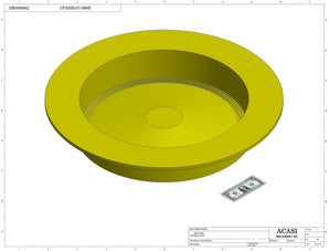 Centrifugal cap feeder, model CF 5200, Assy CF5200-01-084E, by Acasi Machinery Inc.