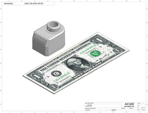 Automatic inline piston filler machine model - MiniPiston 1 SH, Component DD51 AN 0050 AR NO, by Acasi Machinery Inc.