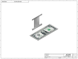 Semi-Automatic Electronic Net Weight Filling Machine - Model PWF-1S Part DOOR-2200-006