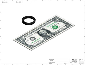 Automatic inline pressure overflow bottle filler machine, low viscosity, Component Dash 6226-51, by Acasi Machinery