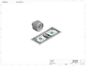Automatic inline piston filler machine model - MiniPiston 1 SH, Component ELS-CE.56131, by Acasi Machinery Inc.