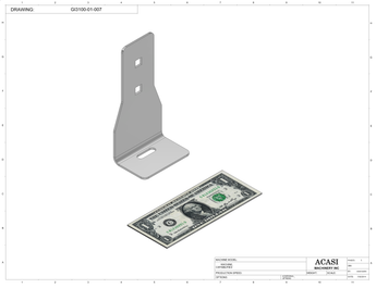 Overflow Bottle Filler GI3100 Part GI3100-01-007 By Acasi Machinery