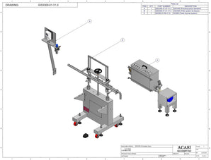Semi-Automatic Pressure Overflow Filler - Model GIS 3300 Parts