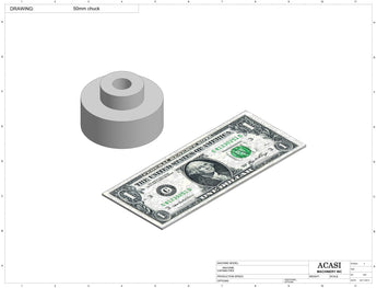 Hand-Held Bottle Capper - Model CS 1000 Parts 50mm chuck, by Acasi Machinery Inc.