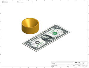 Hand-Held Bottle Capper - Model CS 1000 Parts 50mm insert, by Acasi Machinery Inc.