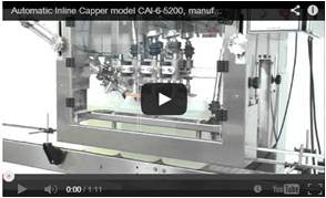 Automatic Inline Bottle Capping Machine Model CAI-X-Cent Videos