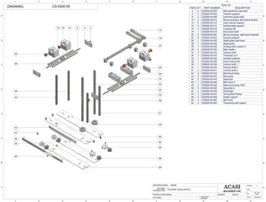 Inline capping machine for a wide range of containers and caps, model CS-5000, Assy CS-5200-05, by Acasi Machinery Inc.